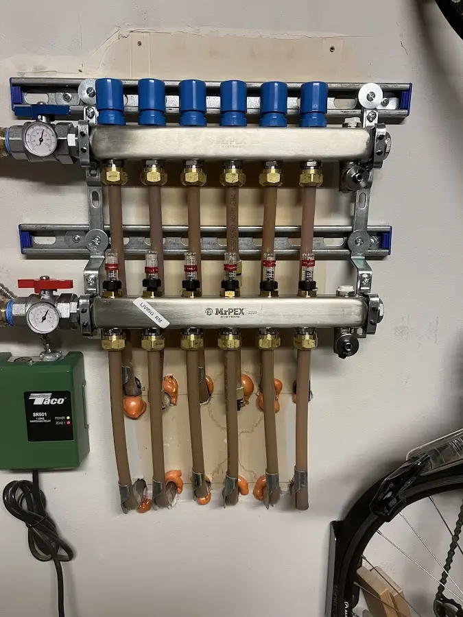 Plumber performing Leak Detection at a residential property in Mansfield